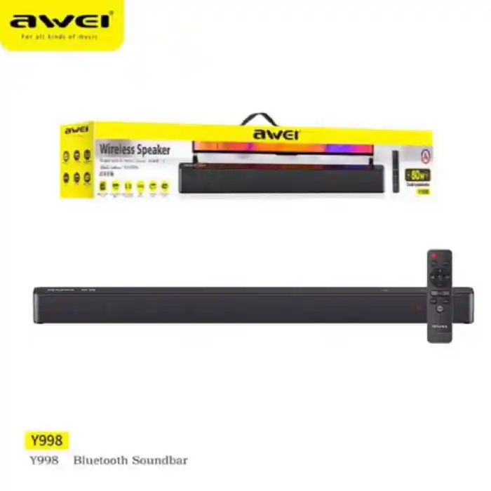 Awei Y998 Dual Speaker TV Soundbar 80W Output